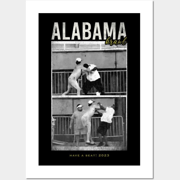 Alabama brawl Wall Art by olivia parizeau